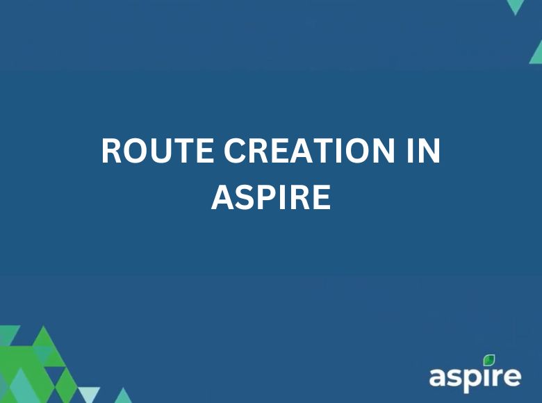 Route Creation in Aspire