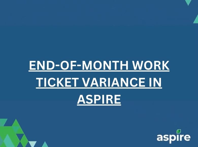 Work Ticket Variance